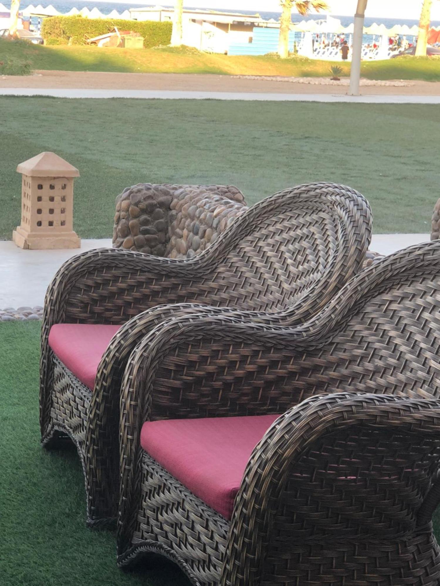 شاليه بحديقه اول صف علي البحر مباشر عائلي فقطChalet Porto South Beach Sea View عين السخنة المظهر الخارجي الصورة